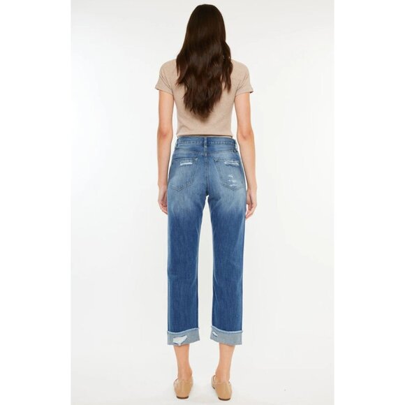 KanCan Eloise High Rise Straight Leg Jeans in Medium Wash - Sz 7/27 - NWT - Picture 3 of 8